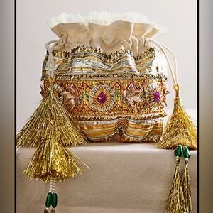 Free People Small Embellished Gift Bag